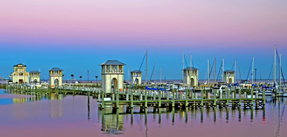 Gulfport Harbor Sunset